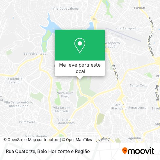 Rua Quatorze mapa