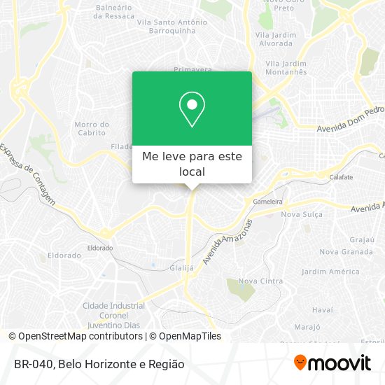 BR-040 mapa