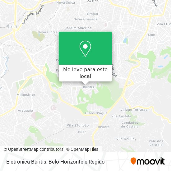 Eletrônica Buritis mapa