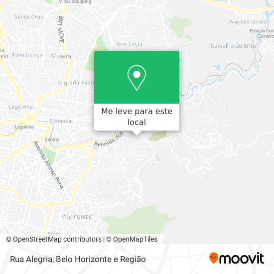 Rua Alegria mapa