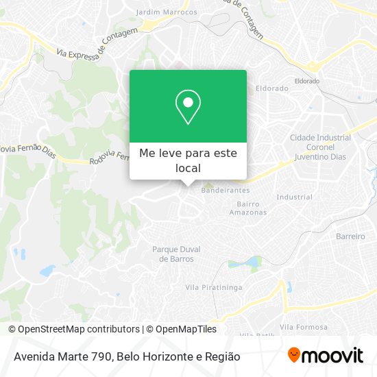 Avenida Marte 790 mapa