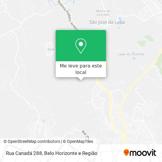 Rua Canadá 288 mapa