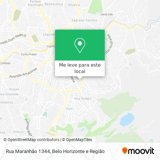 Rua Maranhão 1344 mapa
