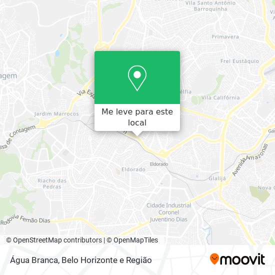 Água Branca mapa