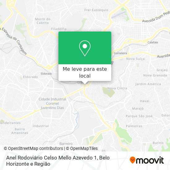 Anel Rodoviário Celso Mello Azevedo 1 mapa