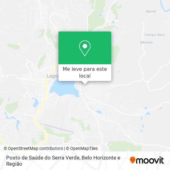 Posto de Saúde do Serra Verde mapa
