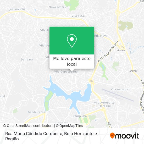Rua Maria Cândida Cerqueira mapa