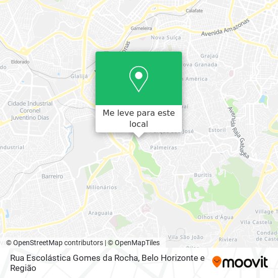 Rua Escolástica Gomes da Rocha mapa