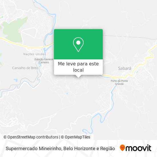 Supermercado Mineirinho mapa