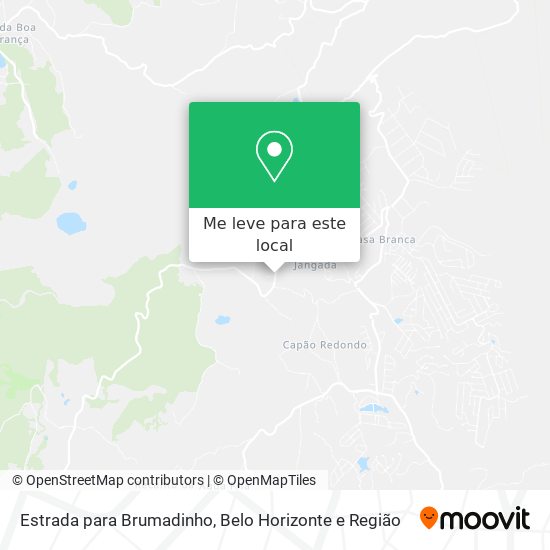 Estrada para Brumadinho mapa