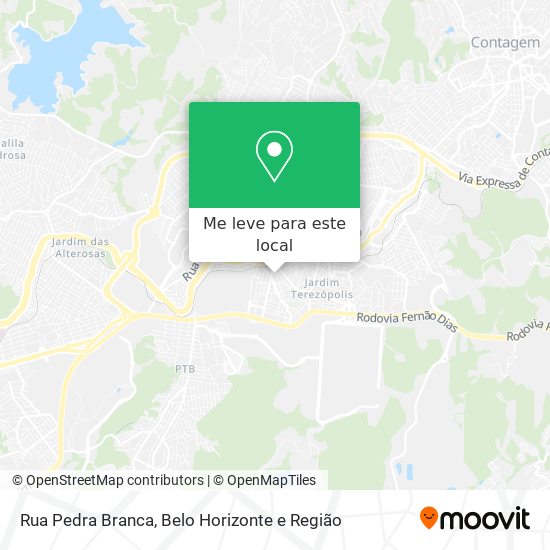 Rua Pedra Branca mapa