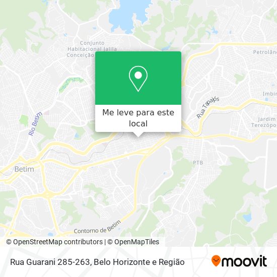 Rua Guarani 285-263 mapa