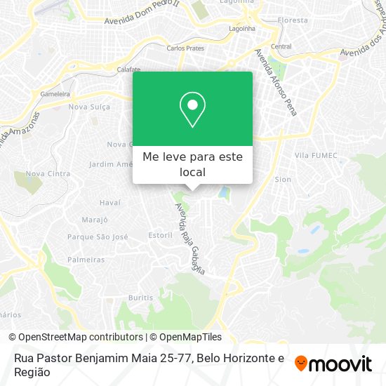 Rua Pastor Benjamim Maia 25-77 mapa