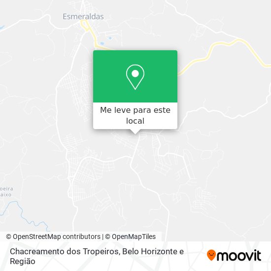 Chacreamento dos Tropeiros mapa