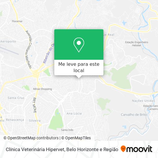 Clínica Veterinária Hipervet mapa