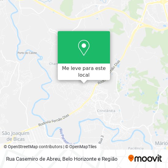 Rua Casemiro de Abreu mapa