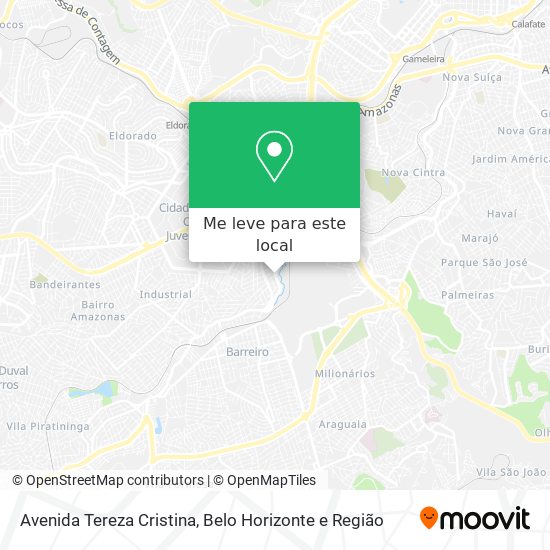 Avenida Tereza Cristina mapa