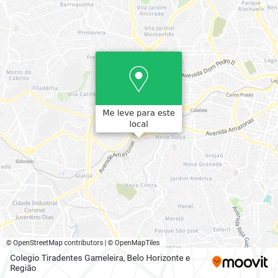 Colegio Tiradentes Gameleira mapa