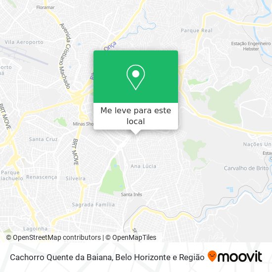 Cachorro Quente da Baiana mapa