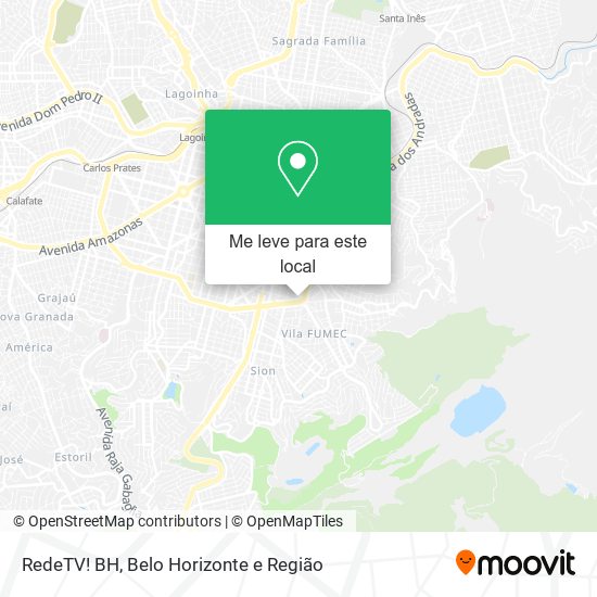 RedeTV! BH mapa