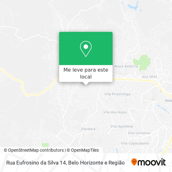 Rua Eufrosino da Silva 14 mapa