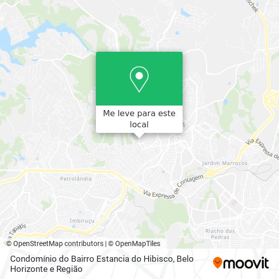 Condomínio do Bairro Estancia do Hibisco mapa
