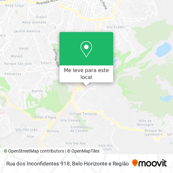 Rua dos Inconfidentes 918 mapa