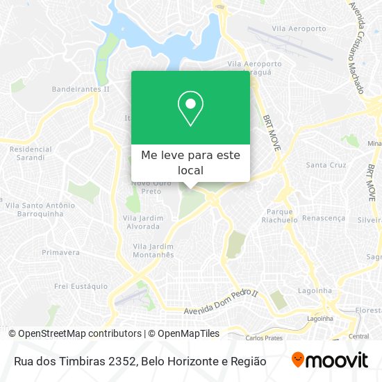 Rua dos Timbiras 2352 mapa