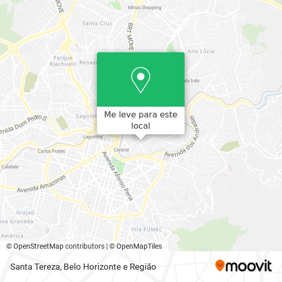 Santa Tereza mapa