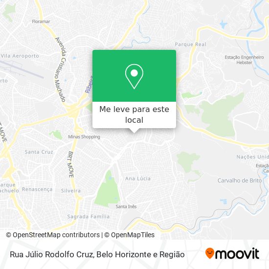 Rua Júlio Rodolfo Cruz mapa