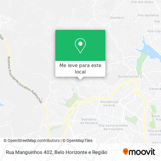 Rua Manguinhos 402 mapa