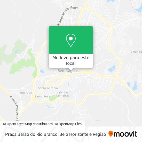 Praça Barão do Rio Branco mapa