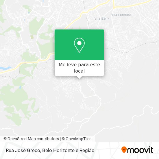 Rua José Greco mapa