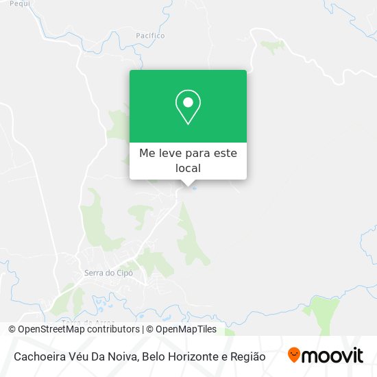 Cachoeira Véu Da Noiva mapa