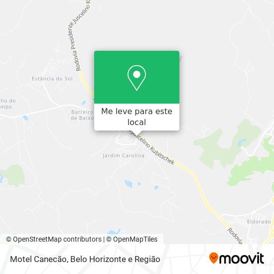 Motel Canecão mapa