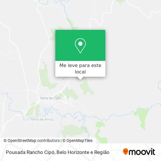 Pousada Rancho Cipó mapa