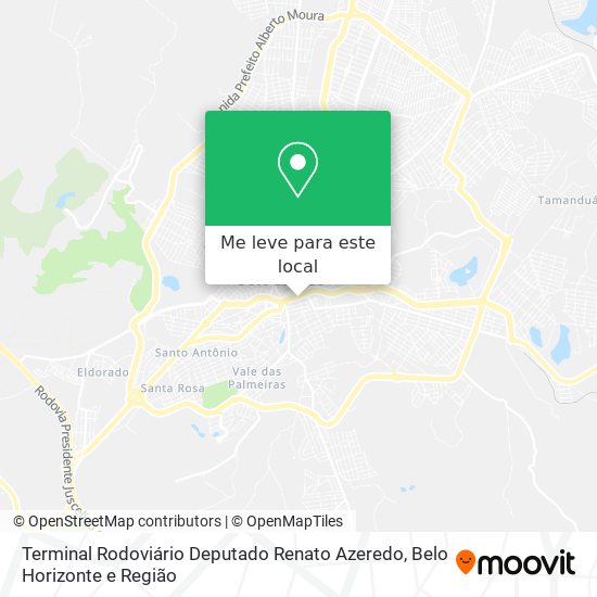 Terminal Rodoviário Deputado Renato Azeredo mapa
