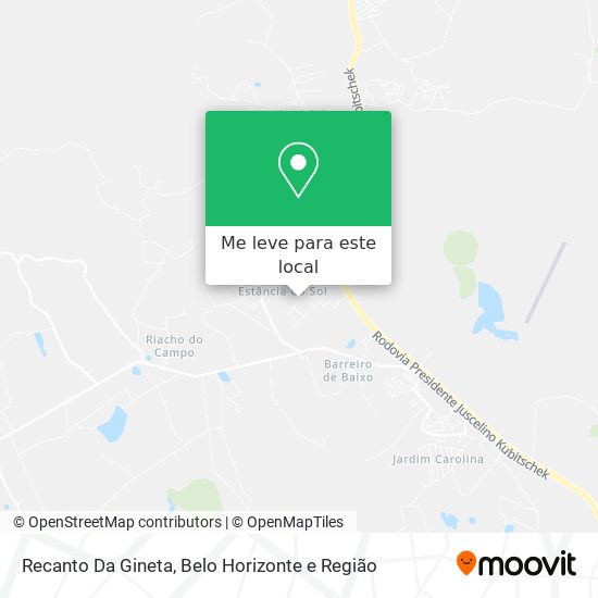 Recanto Da Gineta mapa