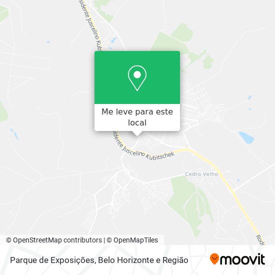 Parque de Exposições mapa