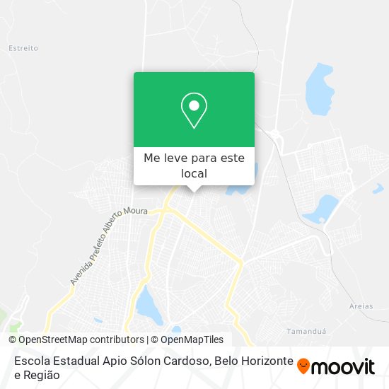 Escola Estadual Apio Sólon Cardoso mapa