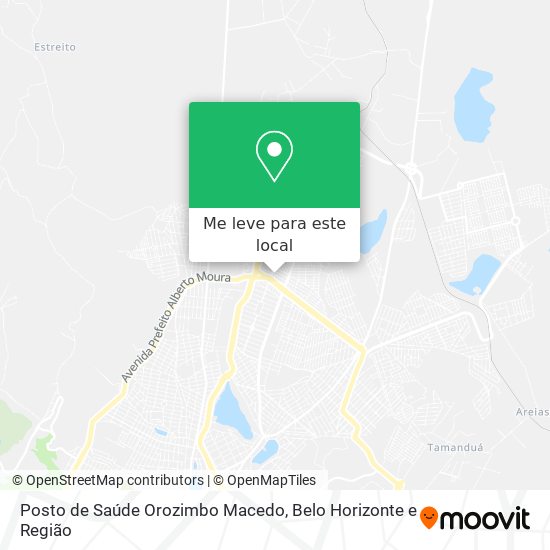 Posto de Saúde Orozimbo Macedo mapa