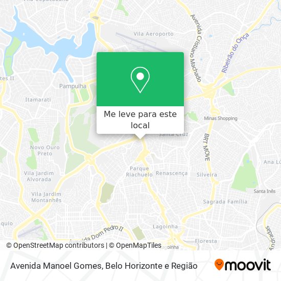 Avenida Manoel Gomes mapa