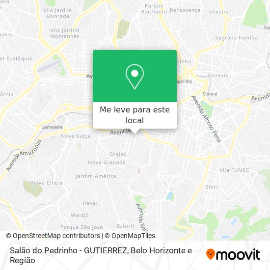 Salão do Pedrinho - GUTIERREZ mapa