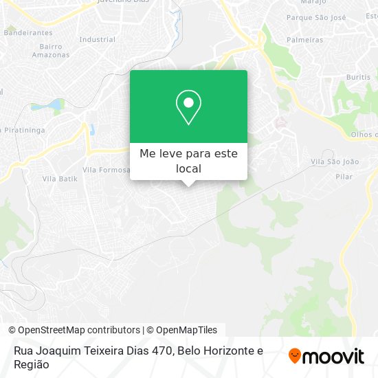 Rua Joaquim Teixeira Dias 470 mapa