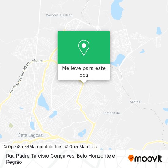 Rua Padre Tarcísio Gonçalves mapa