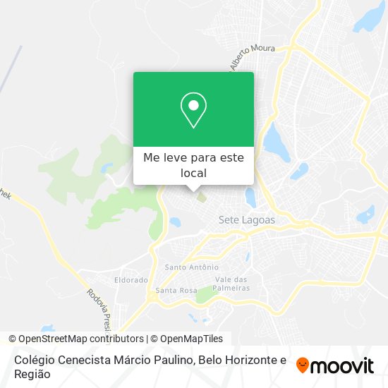 Colégio Cenecista Márcio Paulino mapa