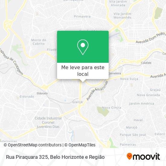 Rua Piraquara 325 mapa