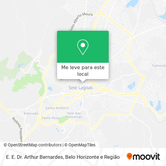 E. E. Dr. Arthur Bernardes mapa