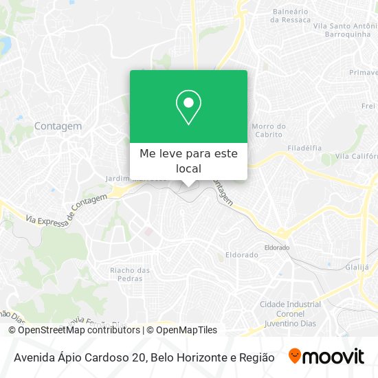 Avenida Ápio Cardoso 20 mapa