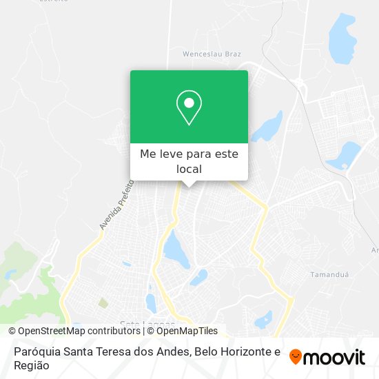 Paróquia Santa Teresa dos Andes mapa